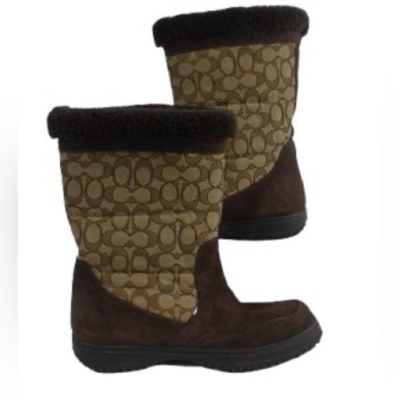 Womans Coach Sherman Sig Boots: A00771.Brown-Design, Sz.9.5B [445G] - Picture 1 of 1